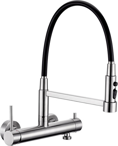 Rubinetto cucina muro con - da, a