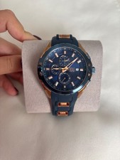 orologio uomo cerruti 1881 con cinturino in gomma  e dettagli color oro rosa