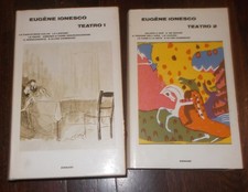 EUGENE IONESCO TEATRO 1 E 2 1967-1972 EINAUDI 2 VOLUMI RILEGATI RARI