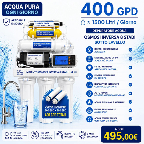Depuratore acqua domestico