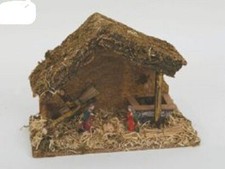 CAPANNA PRESEPE CON NATIVITA E