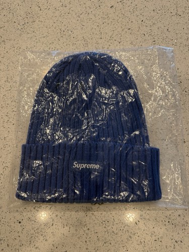 Supreme overdyed beanie blu - supreme,