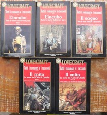 Lovecraft Tutti i romanzi e i racconti. Lotto horror miti Cthulhu Necronomicon