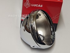 Ciotola e cerchio fari cromati originali Lucas 7" - Triumph T100 T120 & BSA A50 A65