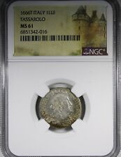 Moneta argento 1666 T Italia 1