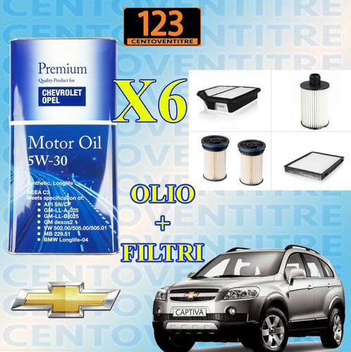 Kit tagliando chevrolet - tagliando,