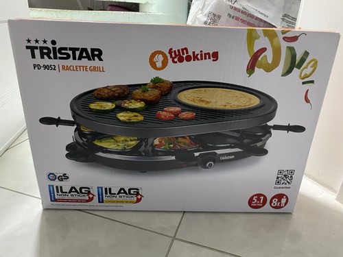 Griglia raclette grill tristar - griglia,