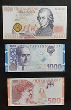 Banconote Austria 5000 1000