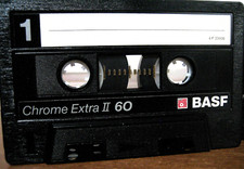 CASSETTA Audio BASF CHROME EXTRA II 60 min. Cromo Type II  vintage da collezione