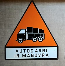 Cartello Industriale Vintage 1960 Sign Danger tabella NO Smaltata Targa Insegna