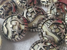 Lotto grandi bottoni vintage - 5,