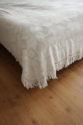 Copriletto vintage bianco - copriletto,