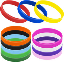 12 Pezzi Braccialetti in Silicone per Adulti, Braccialetti in Gomma, Accessori p