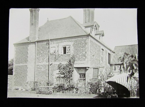 Glass magic lantern slide - glass,