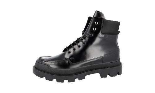 Prada leather booties ankle - prada,