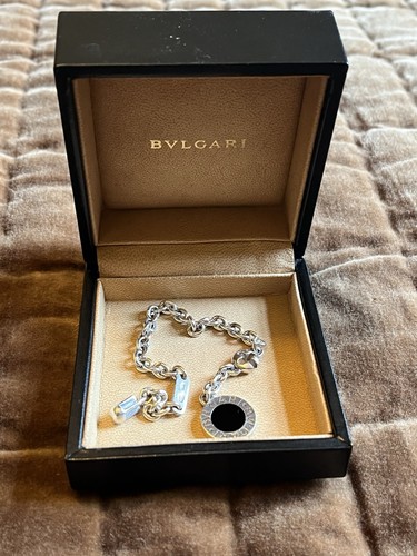 Bulgari silver keychain - silver, in