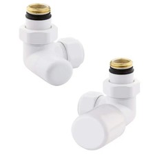 Set valvole per radiatori idraulici con valvola destra colore bianco Arteclima K