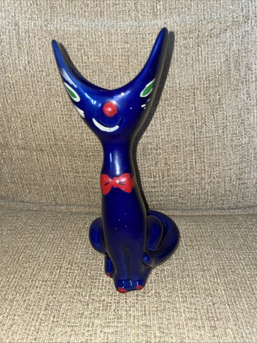 Mid century siamese cat - siamese, vase