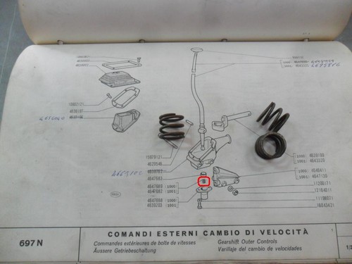 Molla leva cambio fiat - molla,