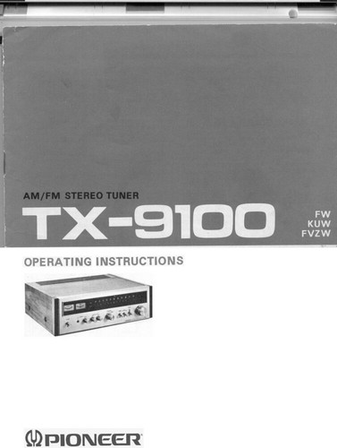 Pioneer 9100 ricevitore - pioneer, tx-9100