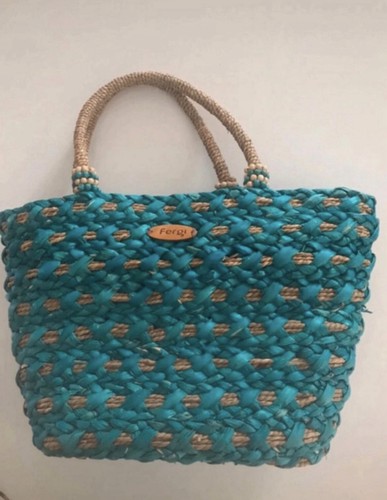 Borsa fergi paglia bambu - borsa,