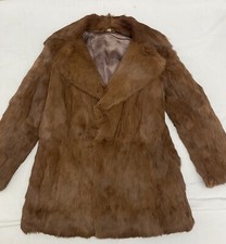 Pelliccia In Visone donna cappotto originale artigianale vintage marrone scuro