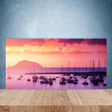 100x50 Paraschizzi in Vetro Temperato Paesaggio marino Decorazione