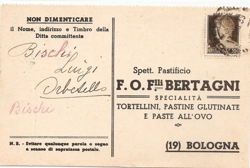 Bologna pubblicitaria ordini
