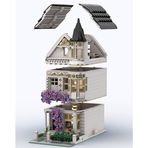 Town house con - town, pianta