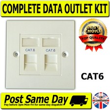 Kit presa di rete dati Cat6 2