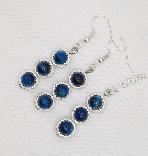 Set collana orecchini fatti - collana,