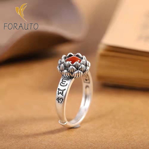 Anello loto mantra buddista