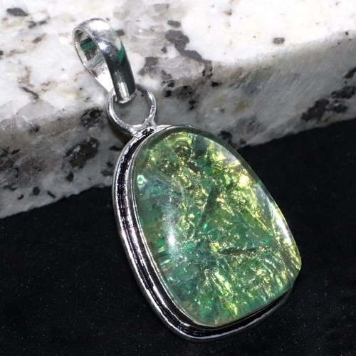 Ciondolo opalite placcato