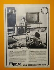 Pubblicita'Advertising Originale Vintage REX televisore cinescopio 1966 (A30)