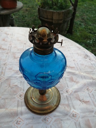 Antica lampada olio - antica, olio/