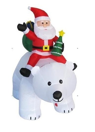 Gonfiabile babbo natale - natale, orso