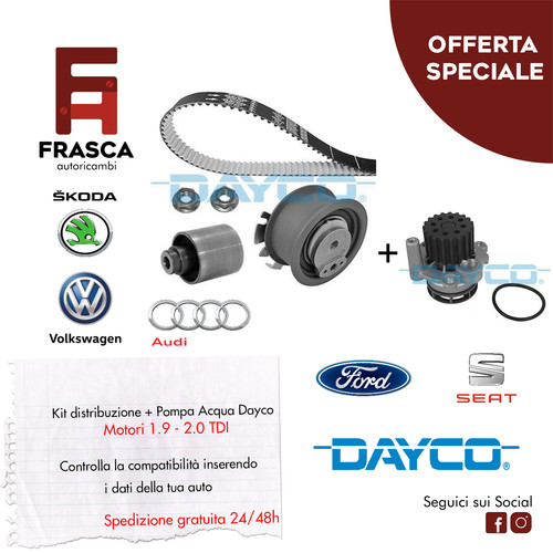 Kit distribuzione pompa - kit, +