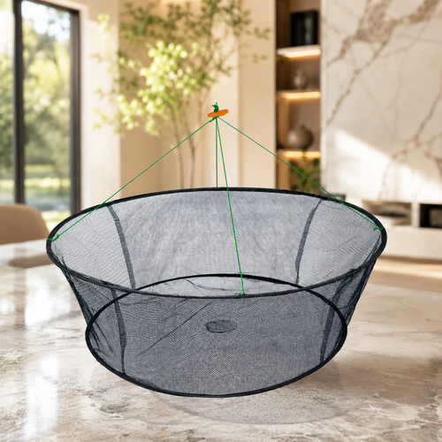 Filet pêche rond pliable - filet,