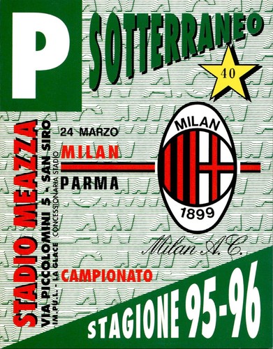 Biglietto calcio milan - biglietto,