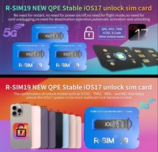 R-SIM19 QPE Scheda Nano Unlock Stabile per iPhone 15 14 13 12 11 RSIM 19 iOS17