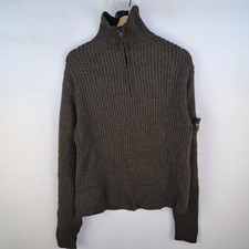 Maglione Stone Island in pura lana vergine colore verde taglia M da uomo