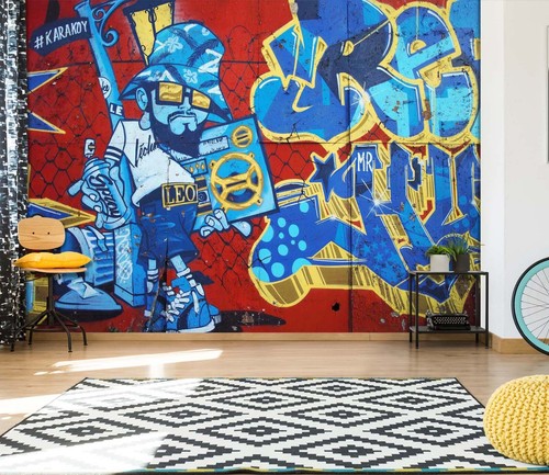 Graffiti junge q9954 tapete - graffiti,