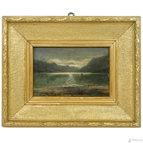 Dipinto olio tavola silvio - dipinto,