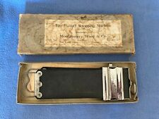 Montgomery Wards. Brevetto The Perfect Stropping Machine 1913 con scatola e documenti