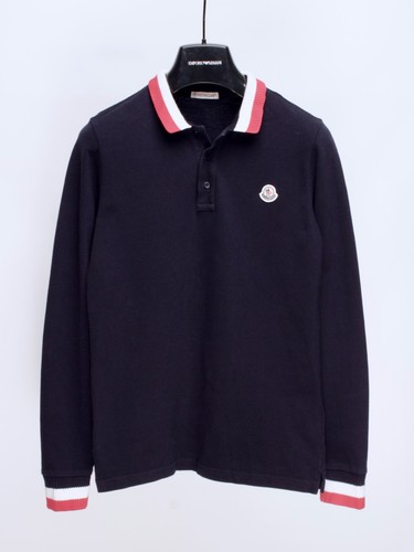 Polo uomo bambino moncler blu - bambino,