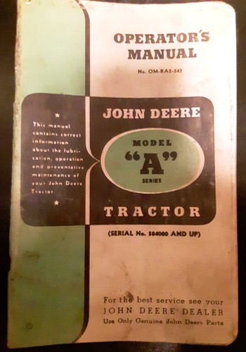 Manuale operatore trattore