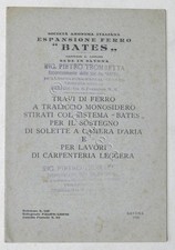 Società Espansione Ferro BATES (Savona) - Travi di ferro a traliccio - ed. 1930