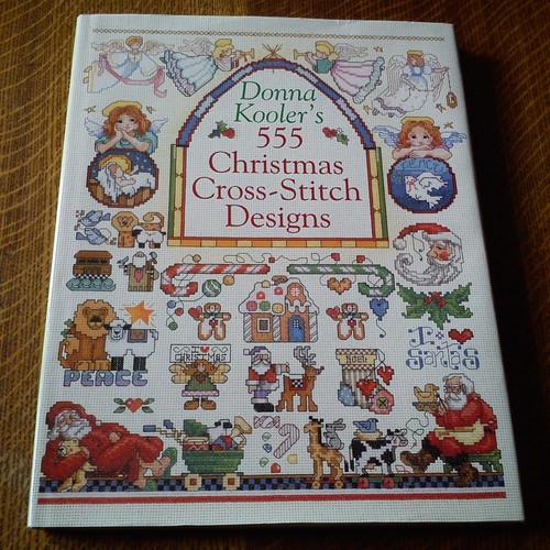555 christmas cross - christmas, cross-stitch