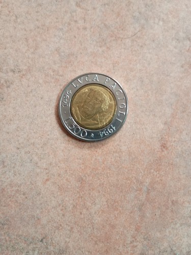 Moneta 500 lire luca pacioli - 500,