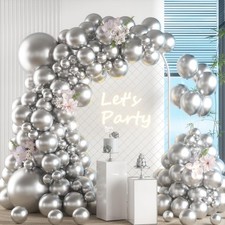 Palloncini Argento, 105 Pezzi